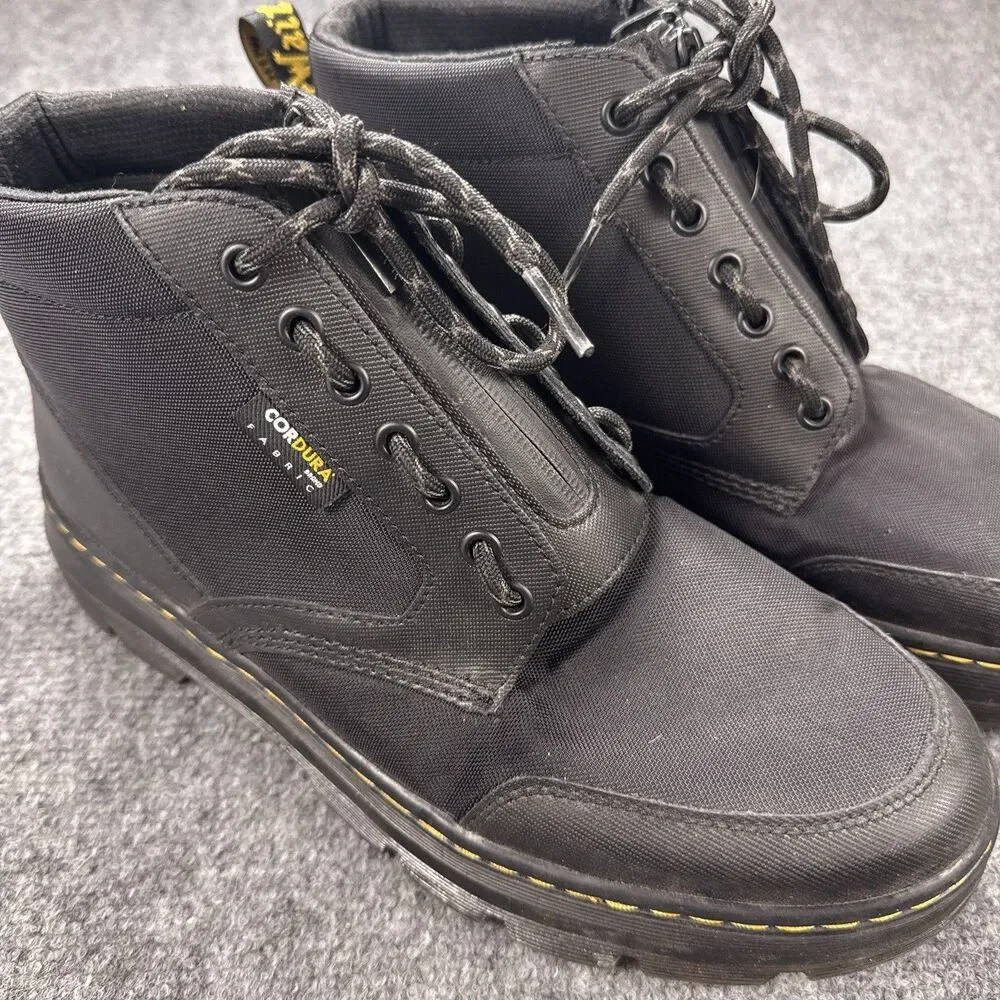 Dr. Doc Martens Bonny Tech Jungle Boots Cordura Black Men's US 11 EU 45 Zip Lace